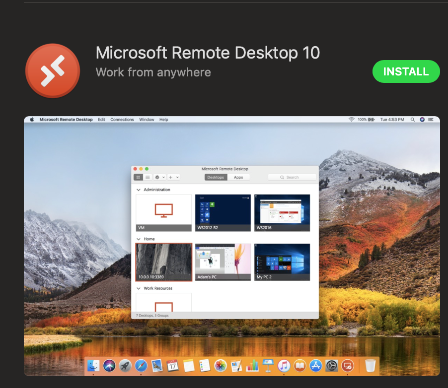 install remote desktop connection for mac