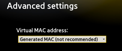 working active mac address for stb emulator